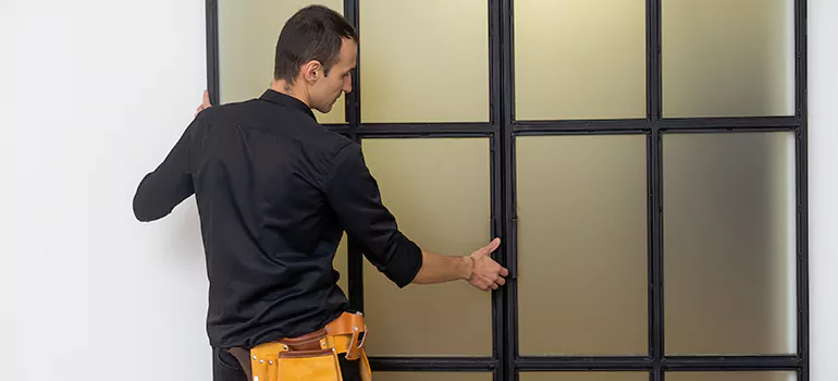 Patio French door installation in Foster City, CA