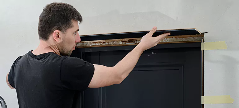 Wood Door Hole Repair in Foster City, CA
