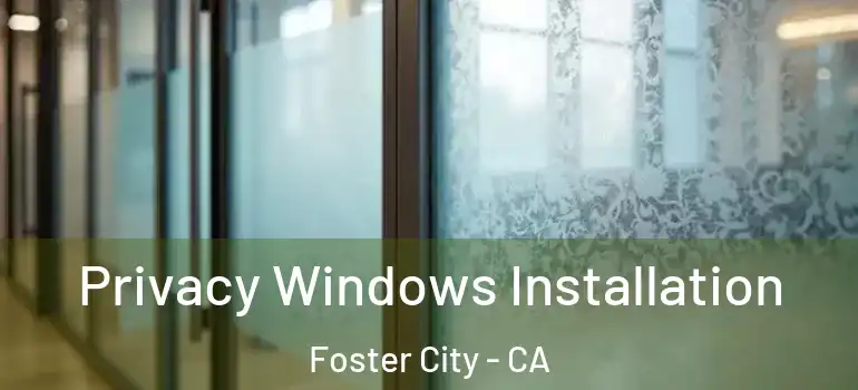  Privacy Windows Installation Foster City - CA